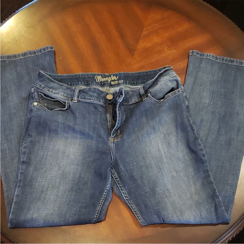 Wrangler Women's Boot Cut Jeans - Blue Size 16